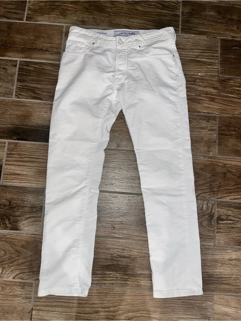 Jacob Cohen men’s white slim 688 jeans